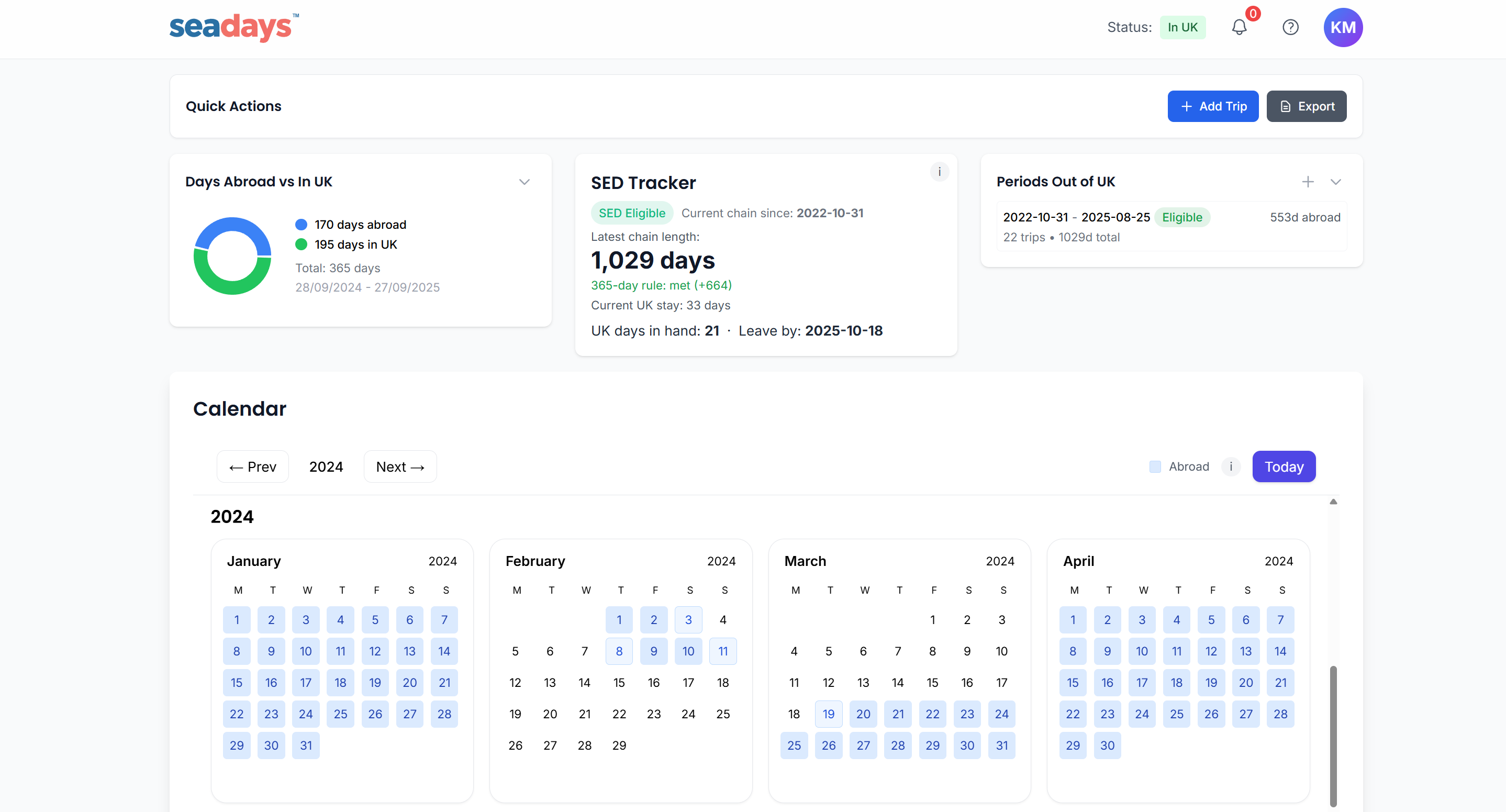 Seadays Track Your Days Abroad seadays-track-your-days-abroad